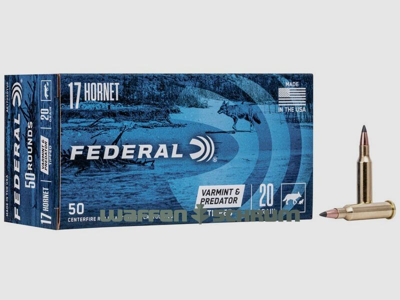 Federal Tipped Varmint 1,3g - 20gr .17Hornet American Eagle