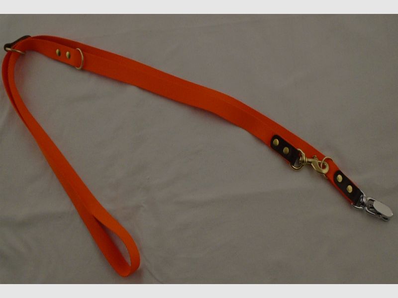 BLF trial leash webbing with quick release 25 mm x 250 cm – Orange, image 1 of 3