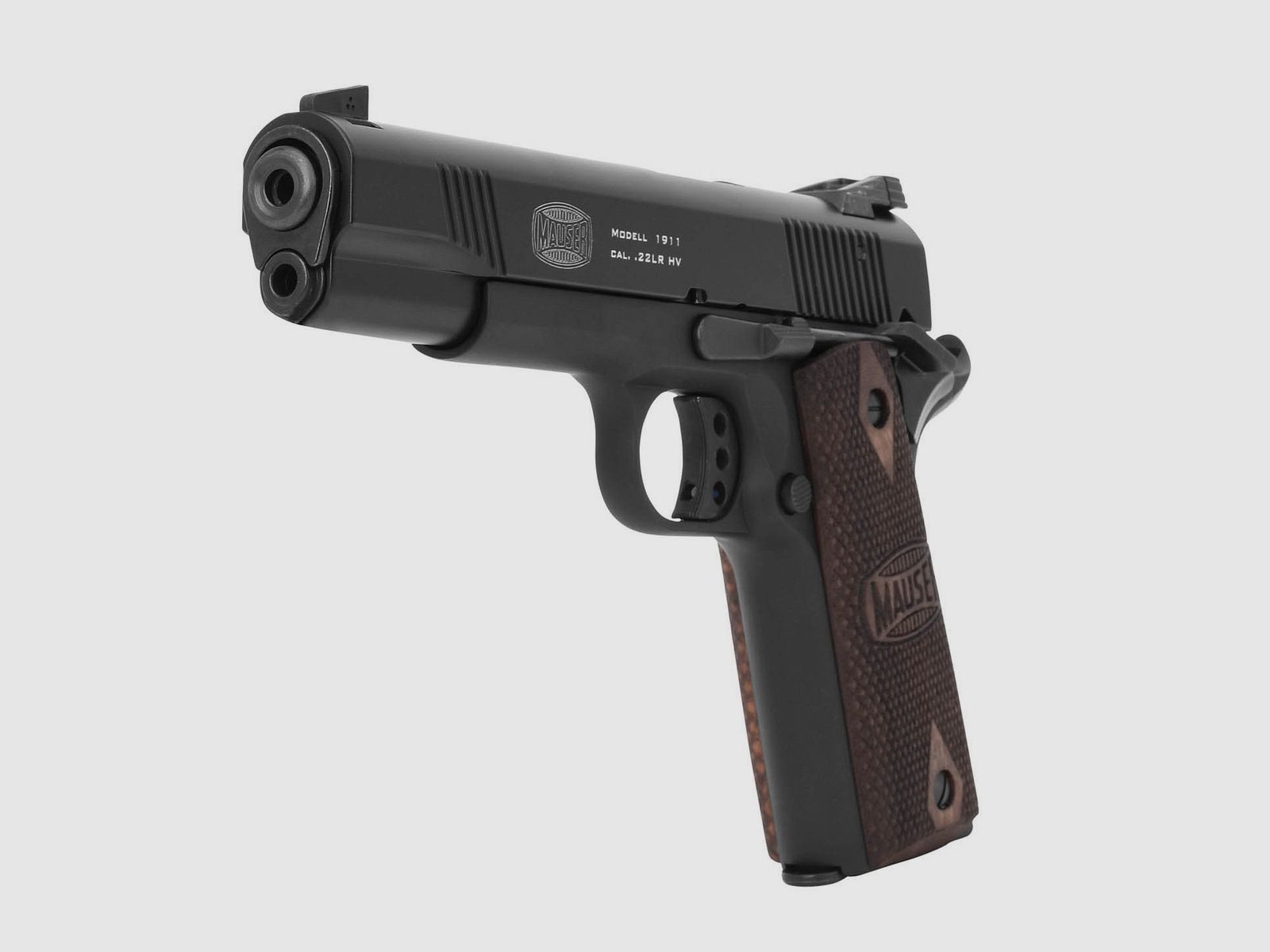 Mauser 1911 22 LR zwart semi-automatisch pistool, afbeelding 3 van 4