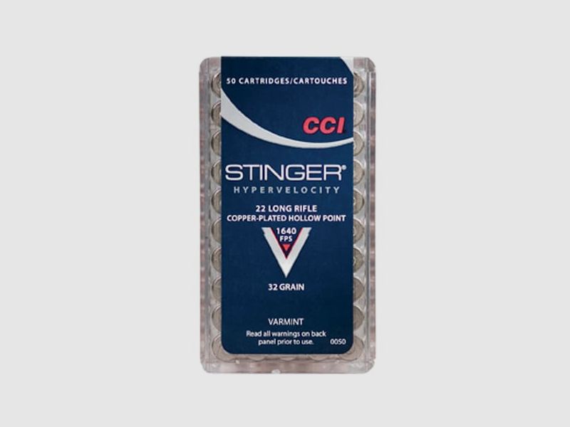 CCI Stinger .22 LR 32GR CPHP 50 cartucce