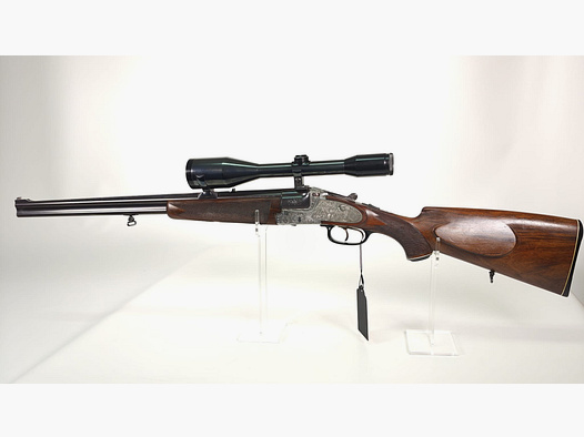 Friedrich Wilhelm Heym Mod. 22 SS side-lock double rifle 7x65R with Zeiss Diasta