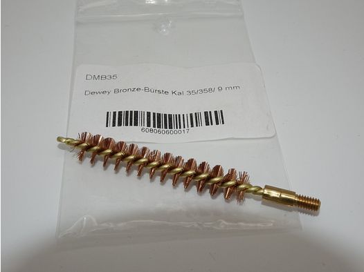 Bronze Bürste Dewey für Langwaffen Kaliber .35/.358 ( 9mm )  DMB35