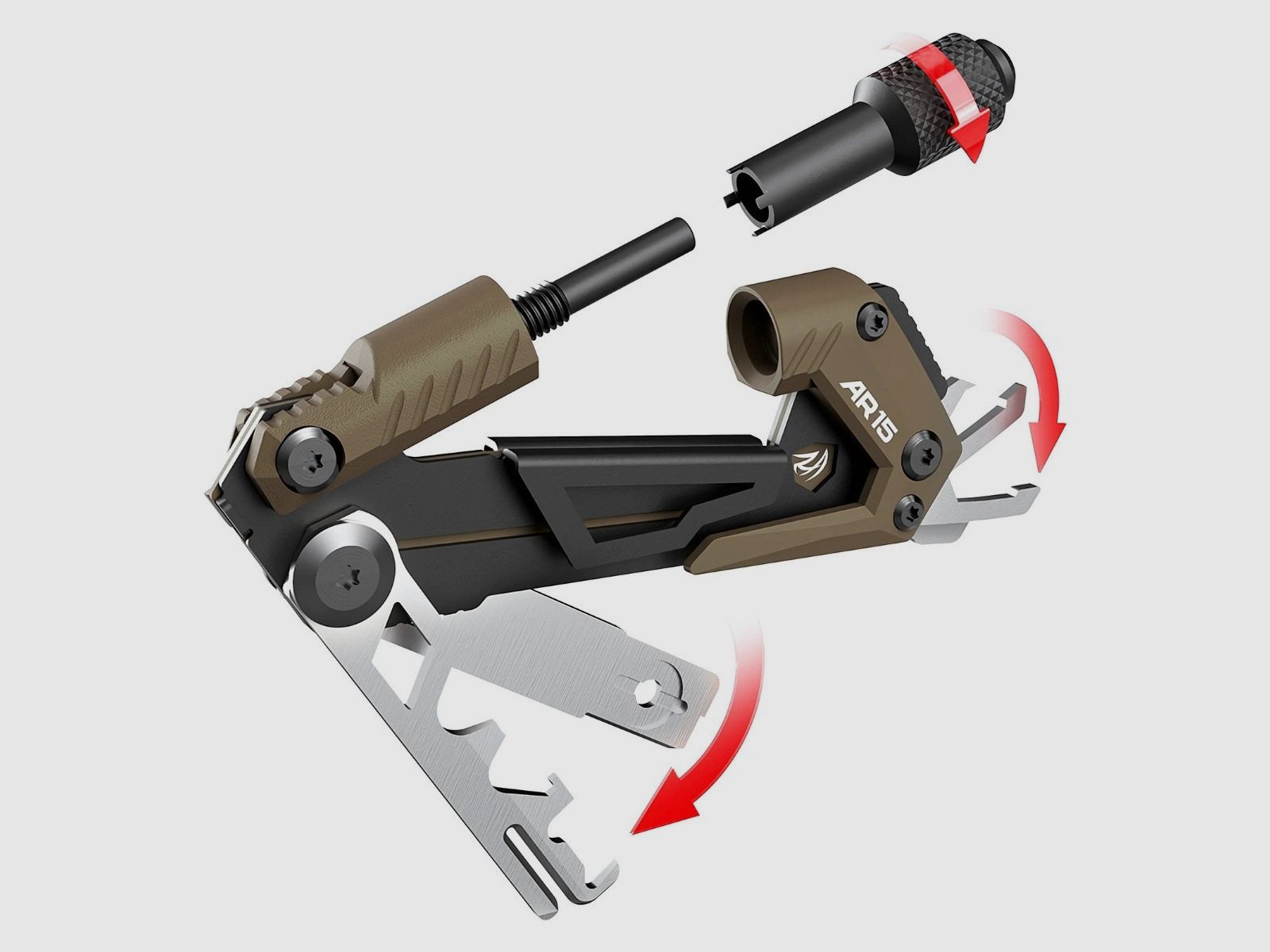 Real Avid - Multiherramienta para el mantenimiento de armas Gun Tool CORE - Para AR15 - AVGTCOR-AR, imagen 6 de 11