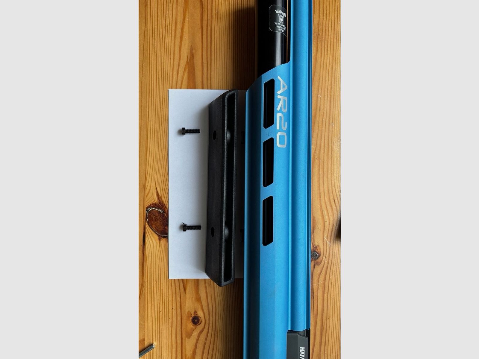 cuña de apoyo recta para carabina de aire comprimido especialmente para Hämmerli AR20