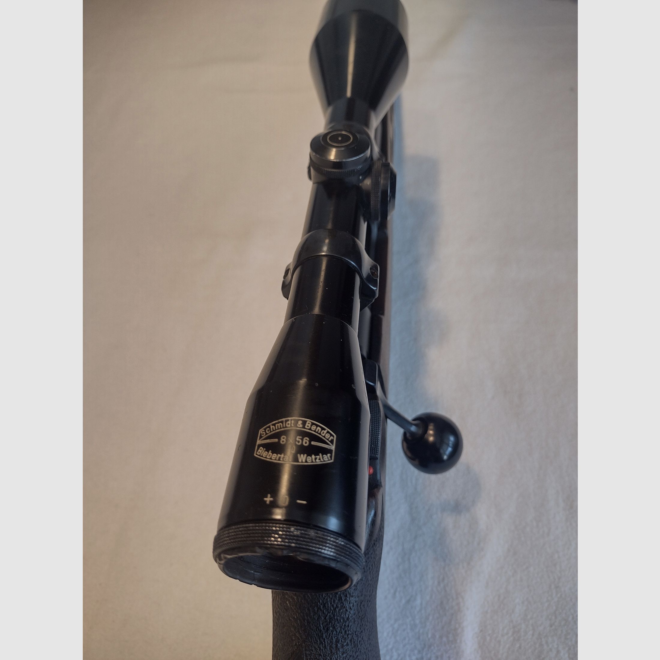 Kriegskorte Kal. 223 Zieloptik Schmidt &Bender 8x