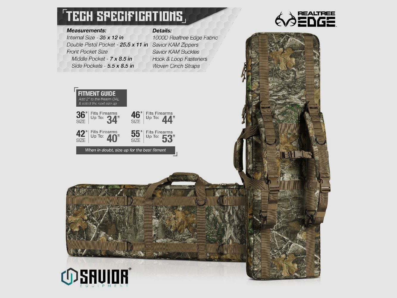 SAVIOR CAMO AMERICAN CLASSIC 36″ REALTREE EDGE, Bild 7 von 7