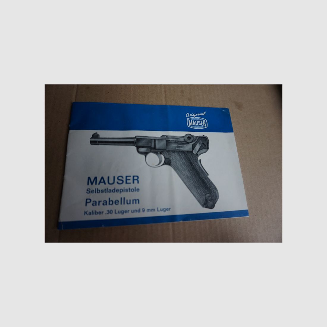 Mauser Gebrauchsanweisung 9mmLuger Original Mauser