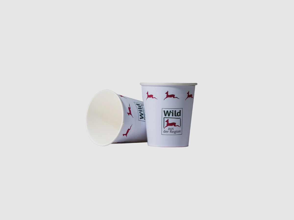 Becher "Wild aus der Region" (50 Stück)