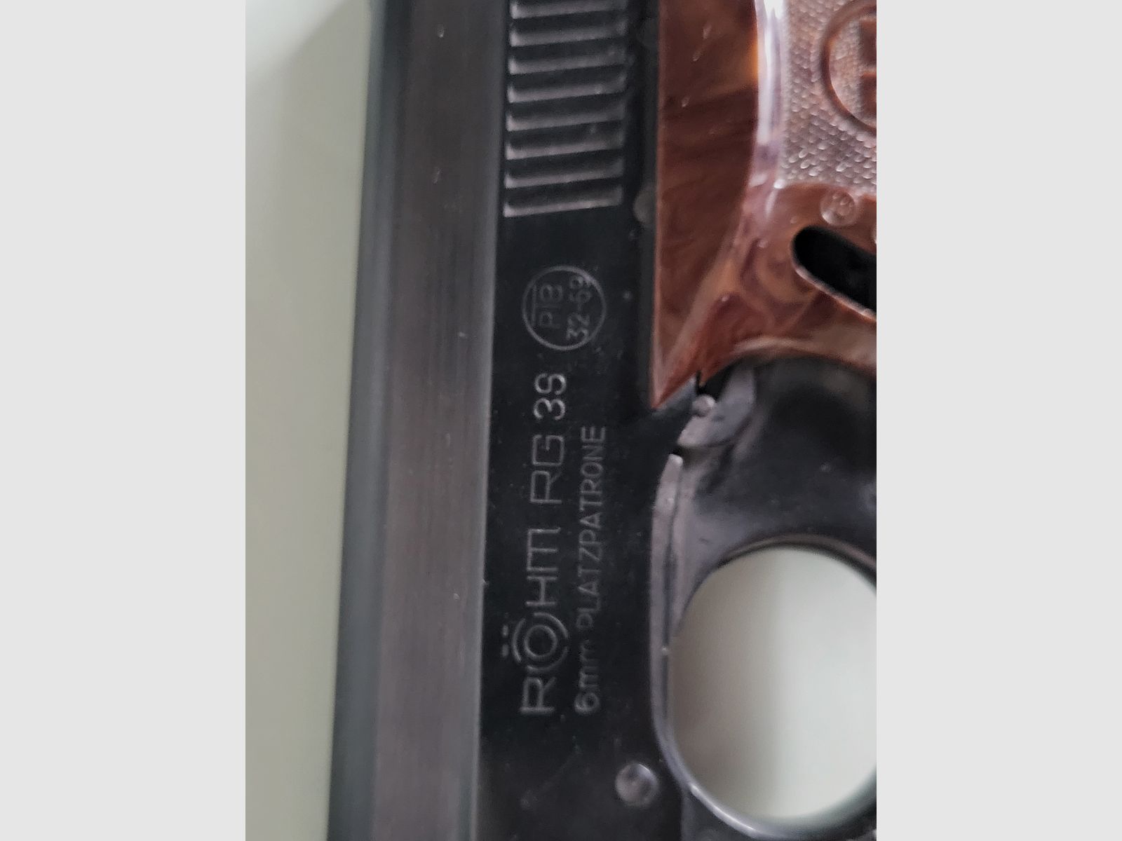 Pocket gas pistol - blank firing weapon RÖHM RG 3S - 1970s