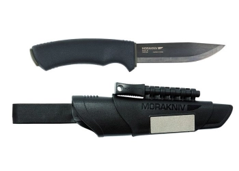 Couteau Mora Bushcraft Survival Black avec allume-feu et affûteur, image 1 sur 2