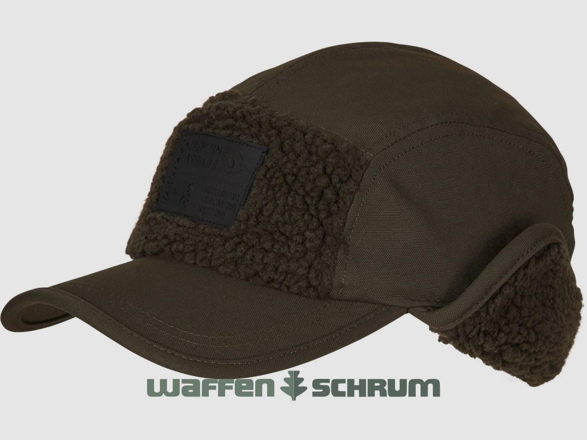 Seeland Cap Fold Down Teddyfleece Pine Green