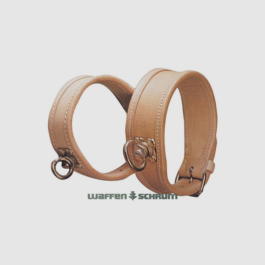 AKAH Schweißhalsung für Gebirgsschweißhunde Fahlleder