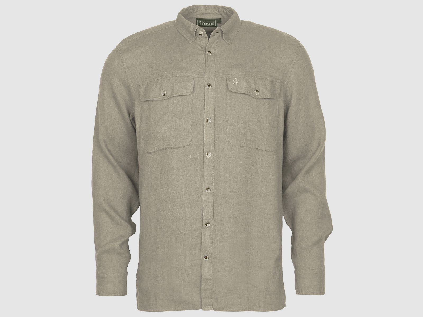 Pinewood Hemd Värnoma Nature Safe Linen Beige