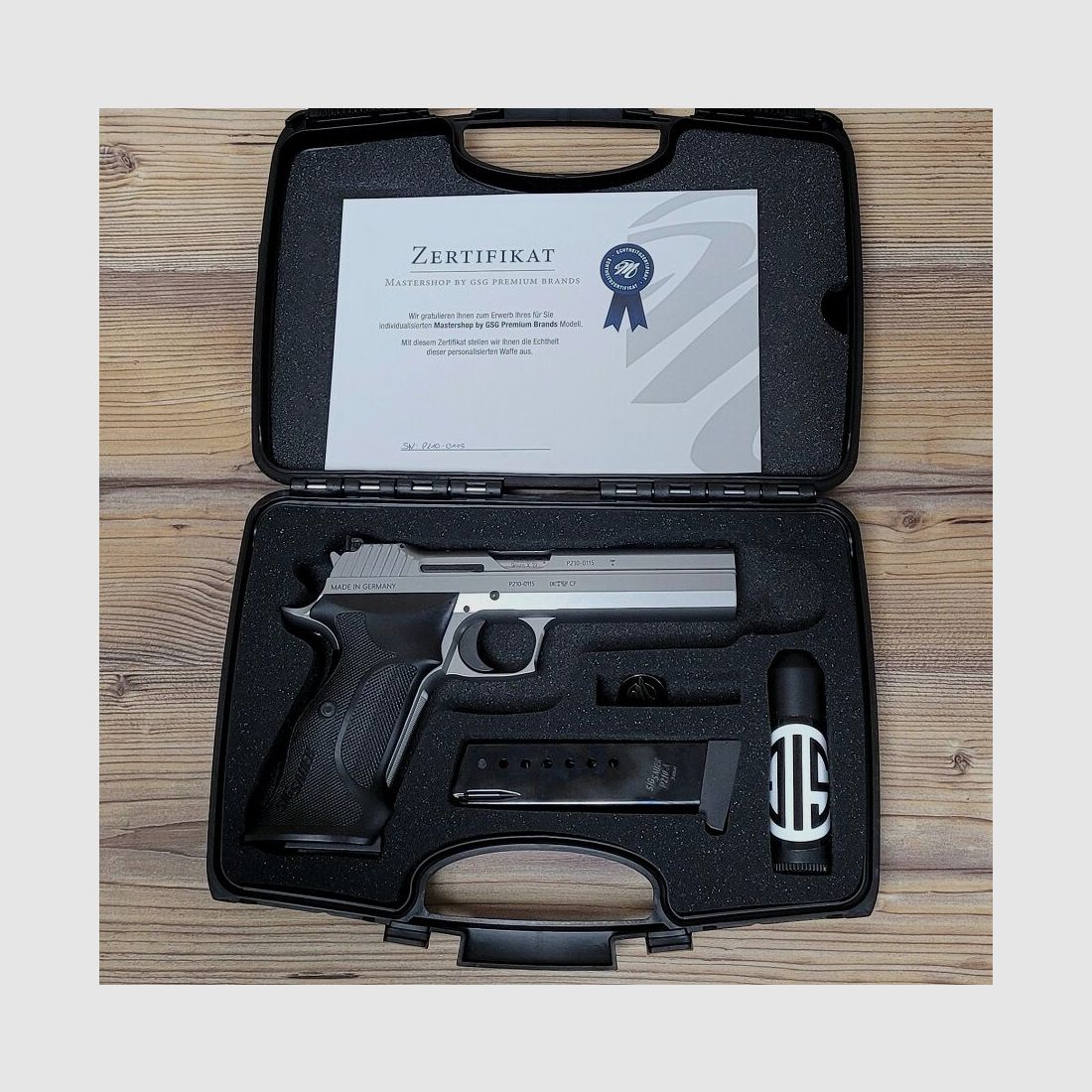 Sig Sauer P210 Super Target 5" Acero inoxidable - Mastershop HECHO EN ALEMANIA