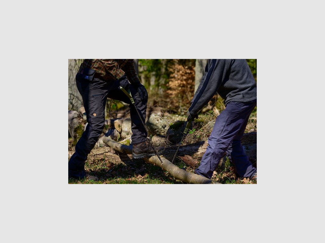 Sierra de bolsillo X-Long 93 cm. mit grünen Griffen Nordic Pocket Saw, Bild 3 von 3