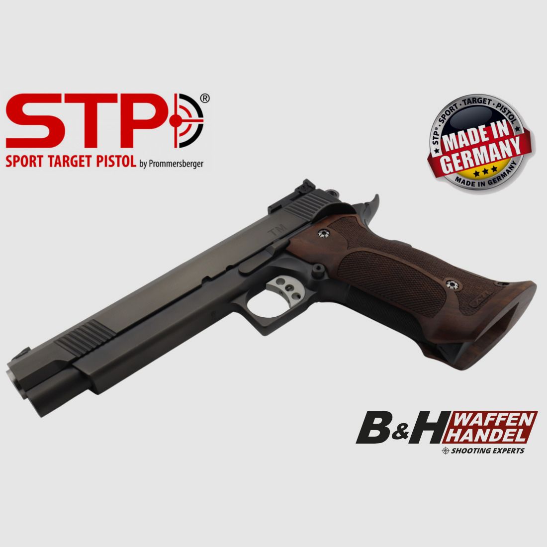  STP TM 9 BOMAR 6.0 Longslide Matchpistole Made in Germany mit Nill-Griff