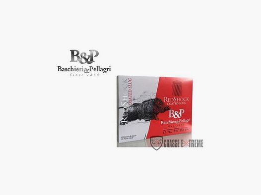 10 Cartridges B&P Big Game Red Shock 35.5 Gr Cal 12/70