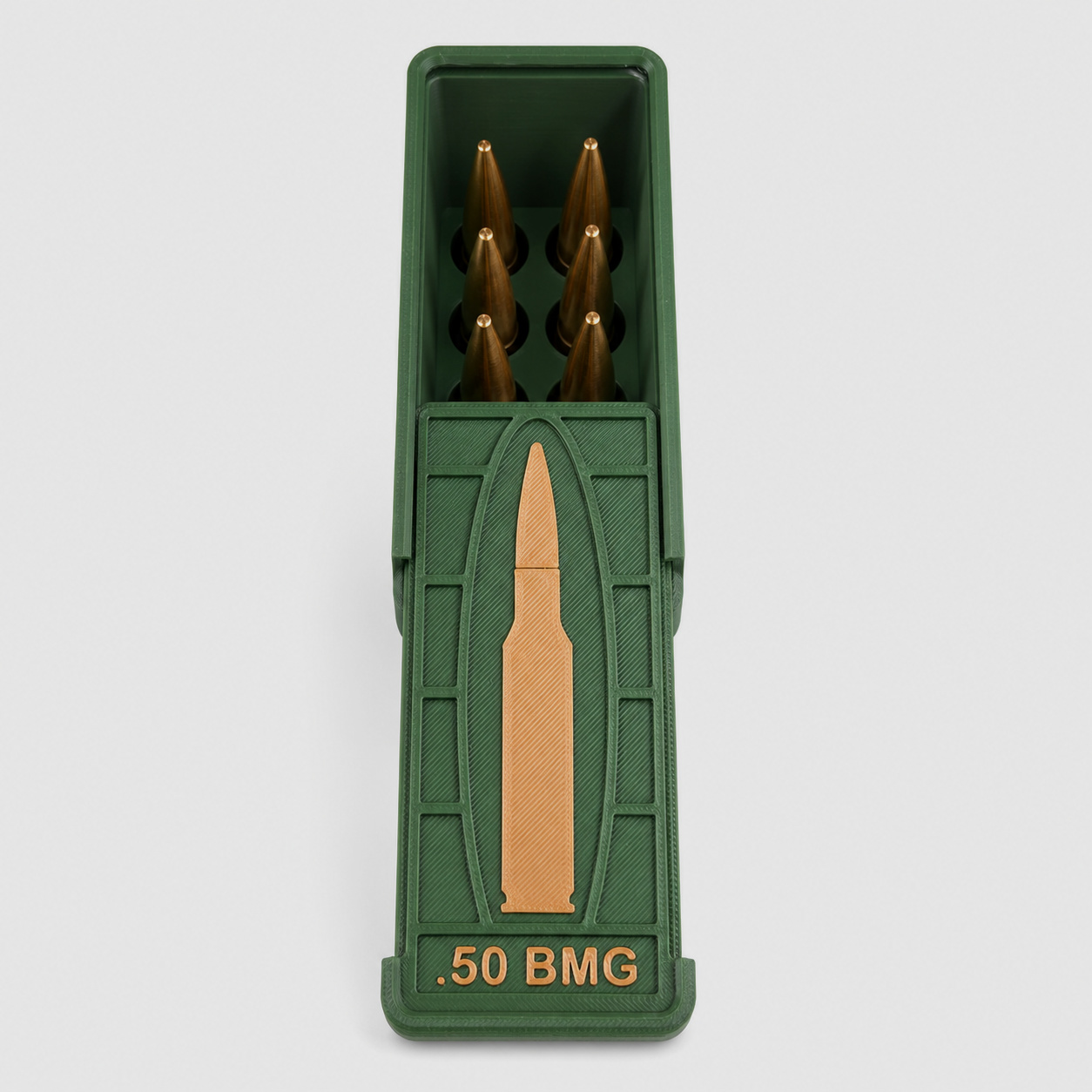 Coconut Innovations Ammunition Box / .50 BMG / 'Sliding Lid' / Cartridge Box, Ammo Box