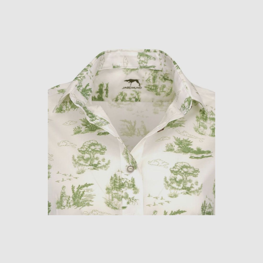 Hunting Dog D-Blouse Madeleine with Print | olive, image 3 of 4