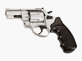 ZORAKI R1 2.5" Matt Chrome 9mm R.K. revolver a salve Schreckschuss im stile del Smith & Wesson Chiefs Special