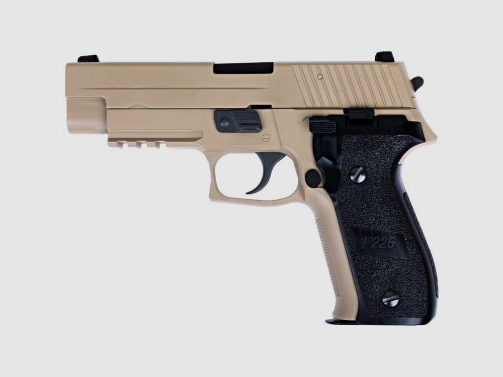 WE P226 Mk25 Navy Seals GBB Airsoft Pistole (tan)