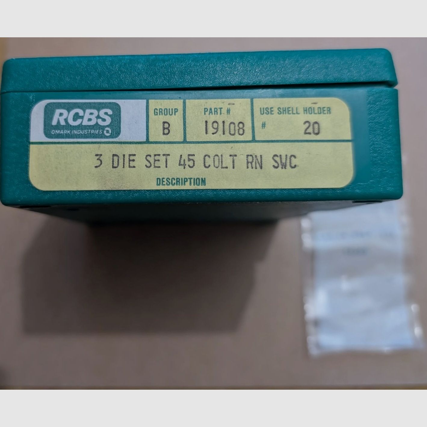 RCBS Hartmetall Matrizensatz / die set + Seater Plug | .45 Colt / Long | PN 19108 NEU