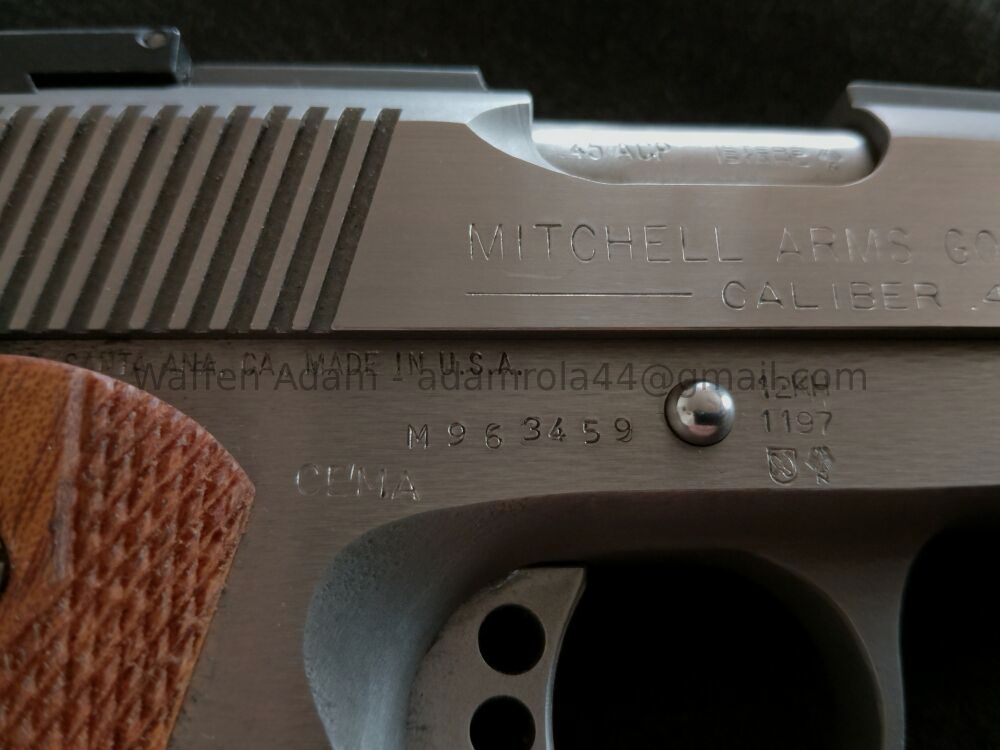 Mitchell Arms, Calif. U.S A 1911 -Gold Series 95, mit Peters Stahl Rampen Lauf