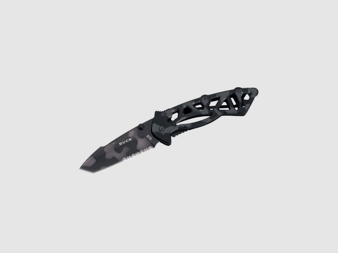 TASCHENMESSER BUCK Buck Bones gezahnt, Tigerstreifen