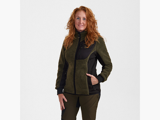 Lady Roja Faserpelzjacke - Adventure Green – Kleidergröße Damen: 40