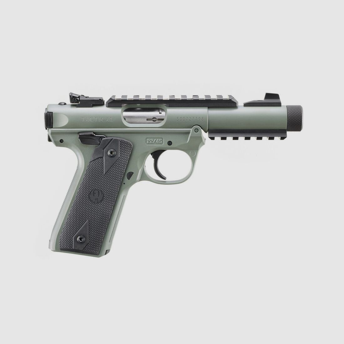 Ruger MARK IV 22/45 TACTICAL .22 LR 4.4"/11.18CM ELITE JUNGLE CERAKOTE 1/2"-28