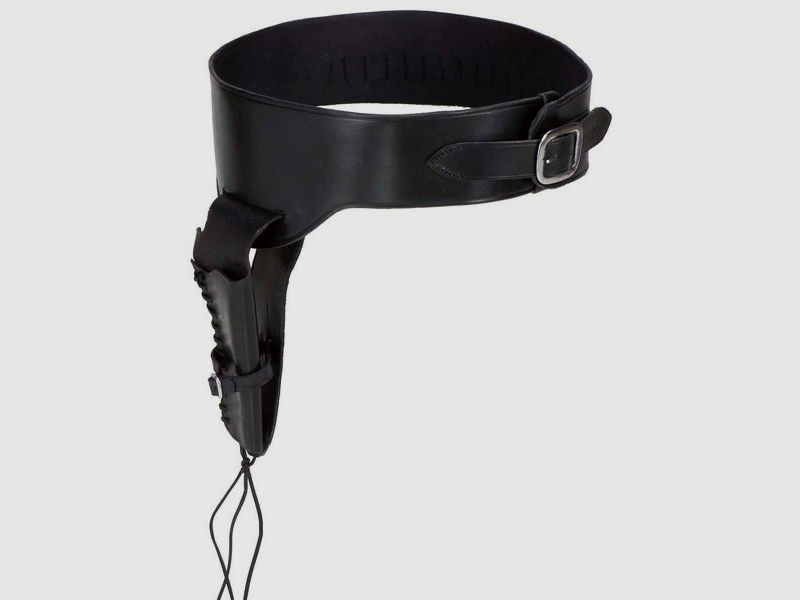 Revolvergurt aus kräftigem Sattelleder