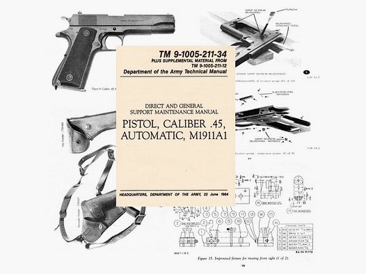 Nachdruck Technisches Handbuch Colt 1911A1 Government