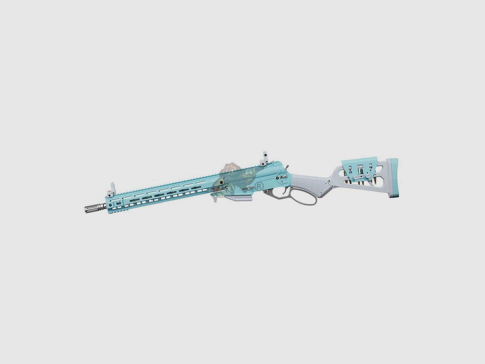 G&G LevAR 15 Macaron Blue – Lever Action Gas Airsoft Gewehr ab 18 Jahren, Bild 1 von 2