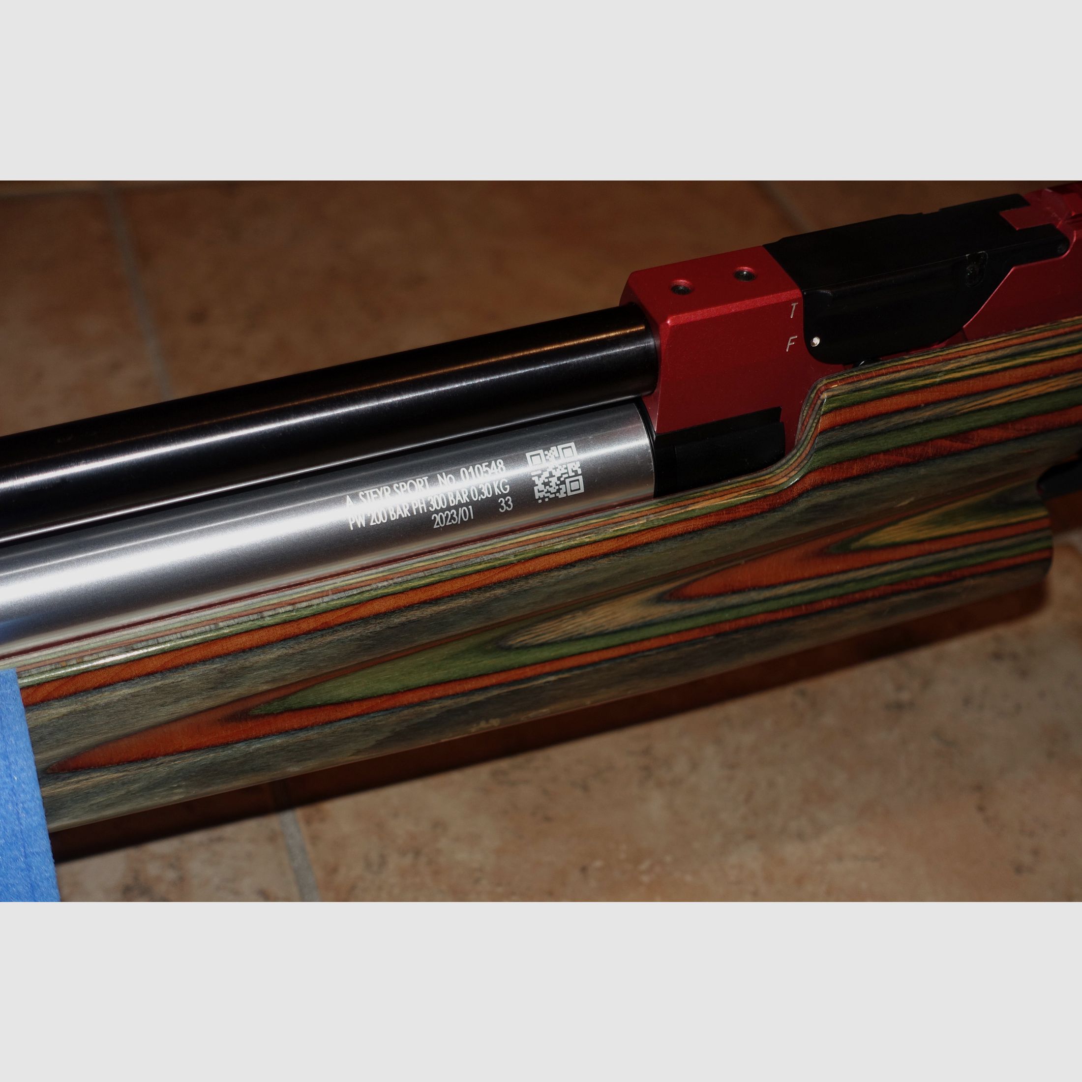 Steyr Match Air Rifle LG-10P Stabilizer + Cartridge TÜV 2033 + Bag