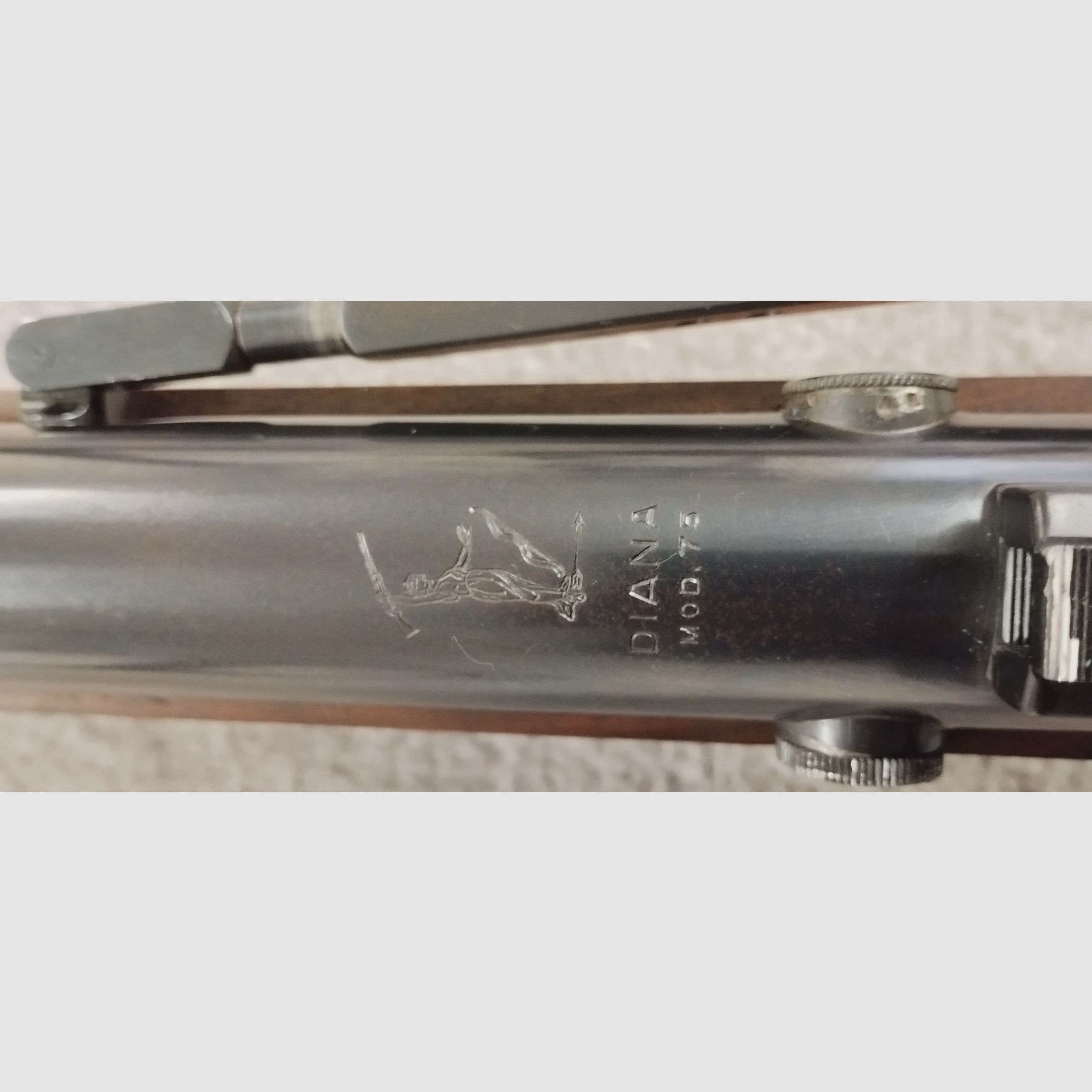 DIANA 75 Match Luftgewehr Cal.4,5mm + verstellbares Ringkorn 