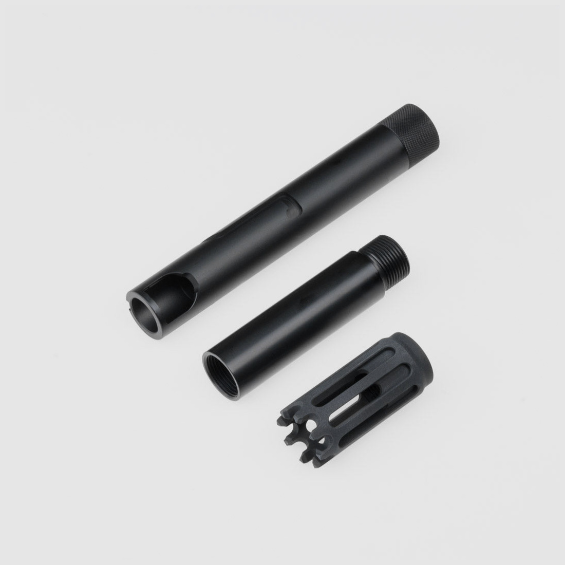 TUNING BARREL FSC PISTOL | ALU + MUZZLE BRAKE | BLACK | 22x1,5mm | FSC Pistol | Valken Milsig M17 | HDX68 | DIAMETER.684