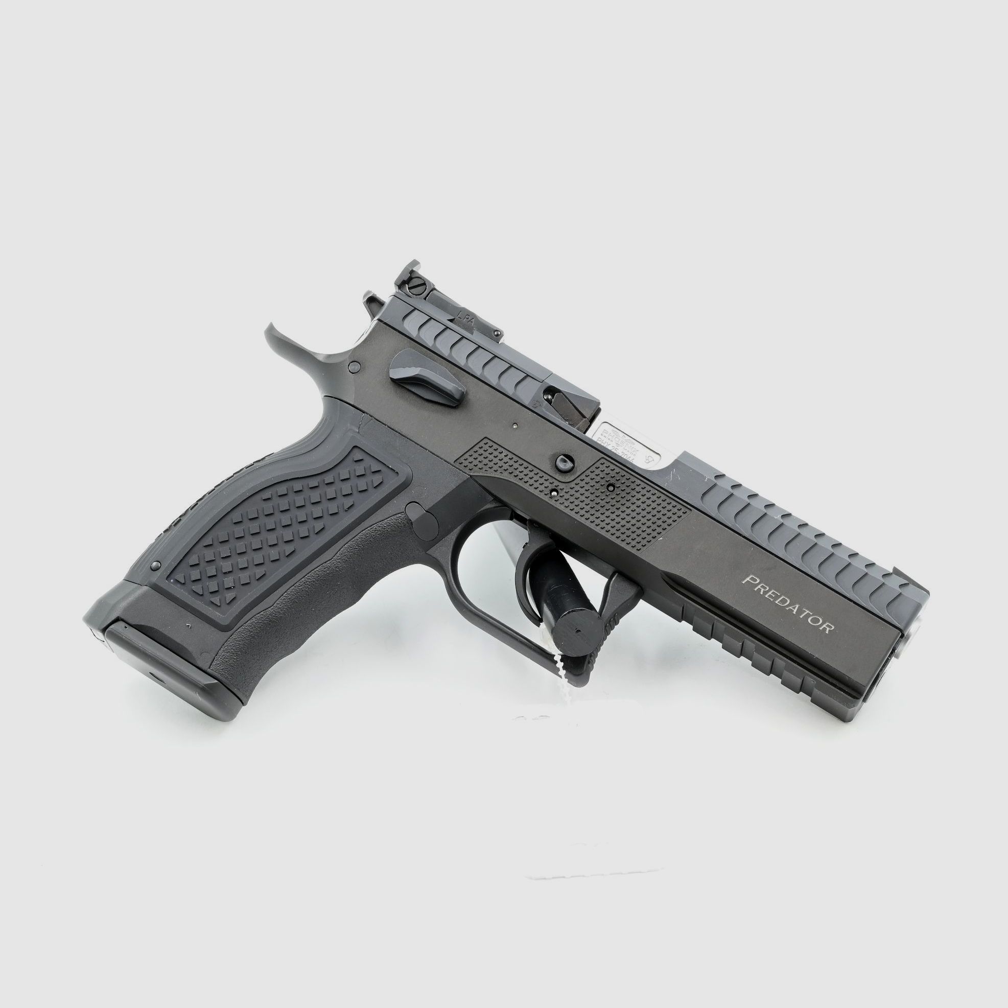 Pistole Phoenix Predator, Schwarz, 9×19, DA/SA, OR LPA, Scheibenkorn schwarz, Bild 2 von 2