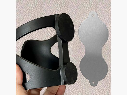 Haft-Buddy für nicht-magnetische Oberflächen, silber