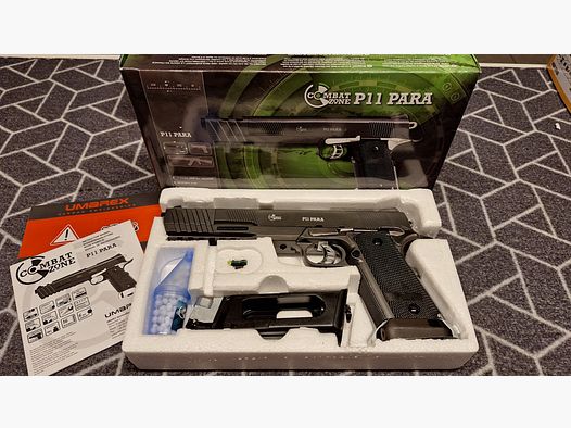 Combat Zone Modello P11 Para Bicolore Softair-Co2-Pistola Calibro 6 mm BB NBB