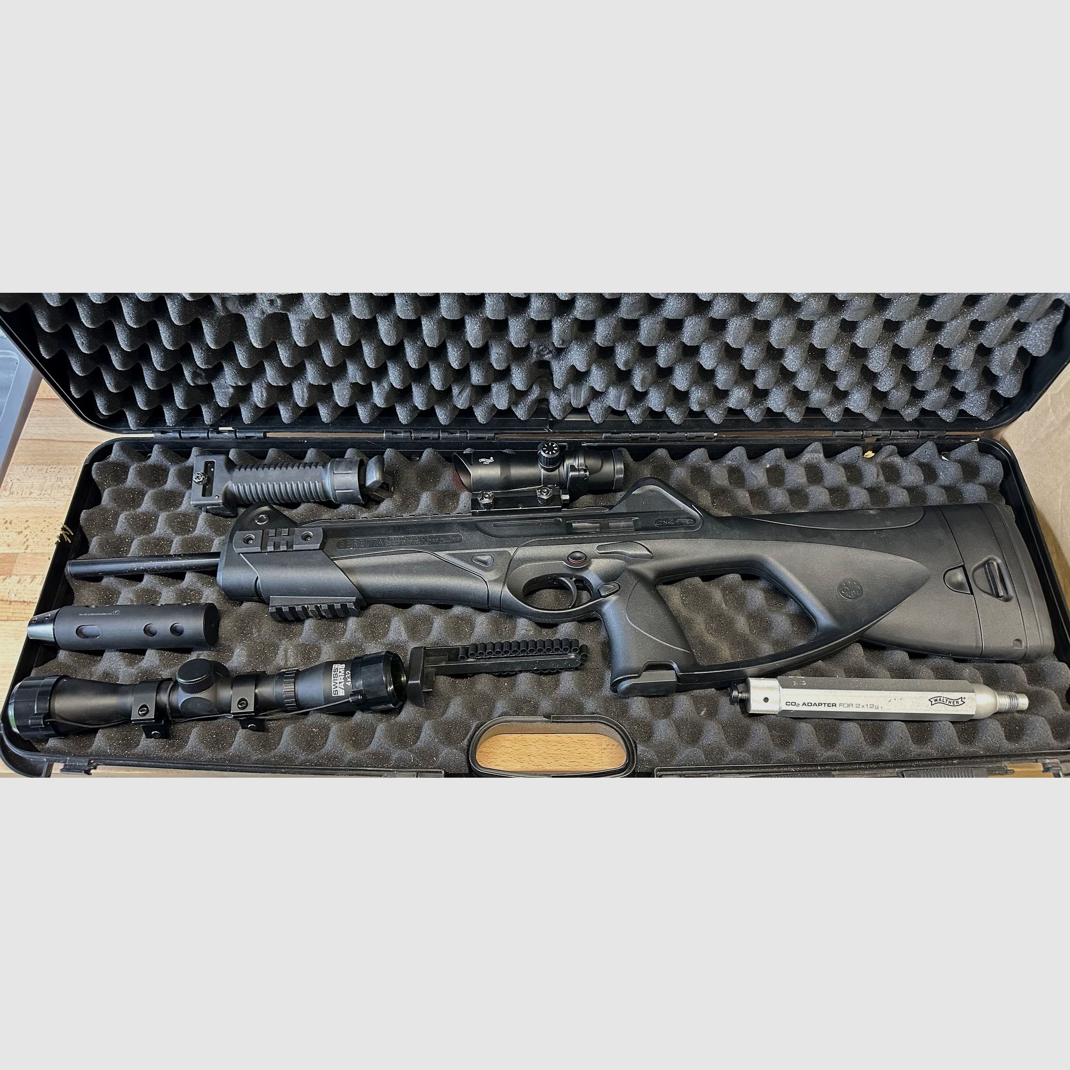 Beretta CX4 Storm CO2 4,5mm Komplettset + ZF + Red Dot + Koffer