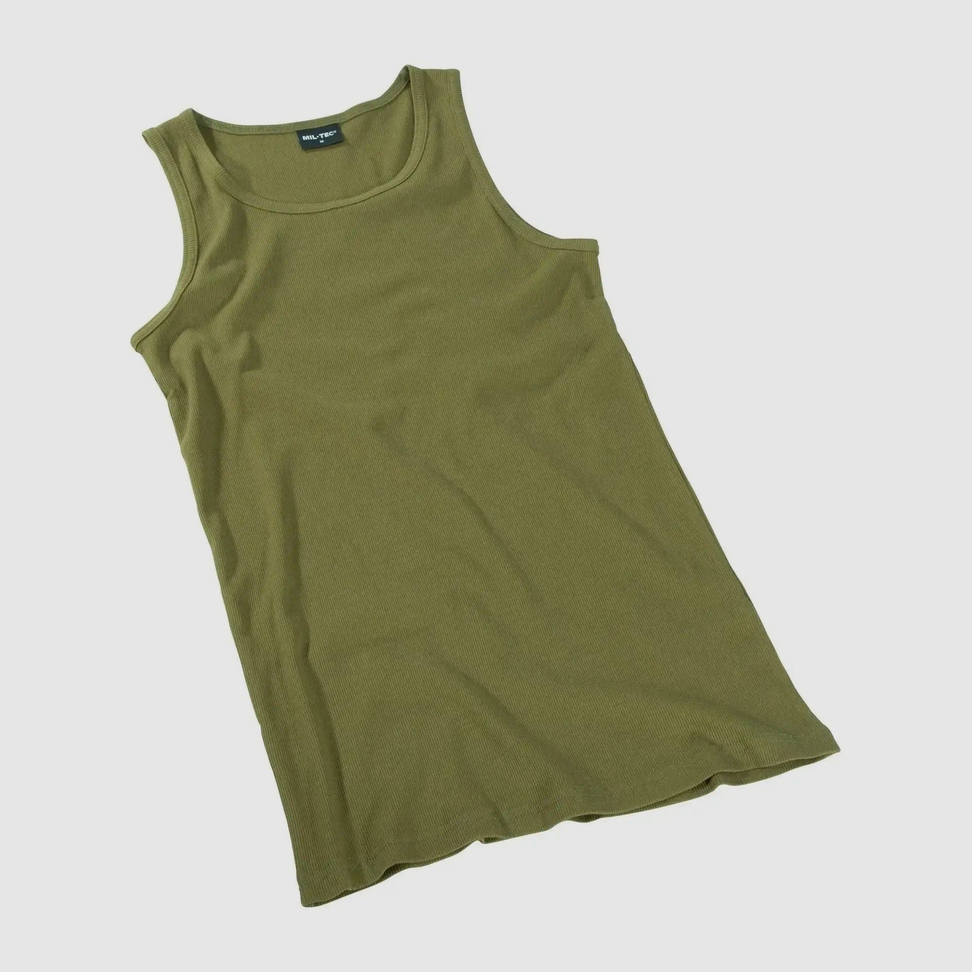 Mil-Tec Camiseta Sin Mangas de Ribete Fino - M Hombres