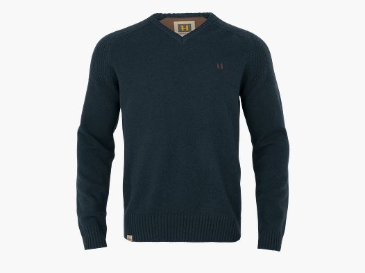 Härkila Vincent Merino Sweater with V-Neck Blue