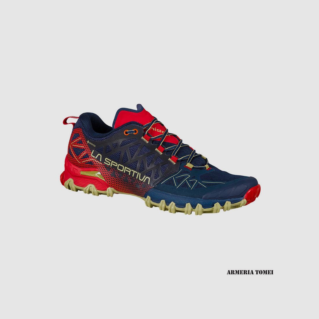 SCHOENEN – HEREN – LA SPORTIVA – BUSHIDO II GTX Nachtblauw/Tango Rood, afbeelding 1 van 7