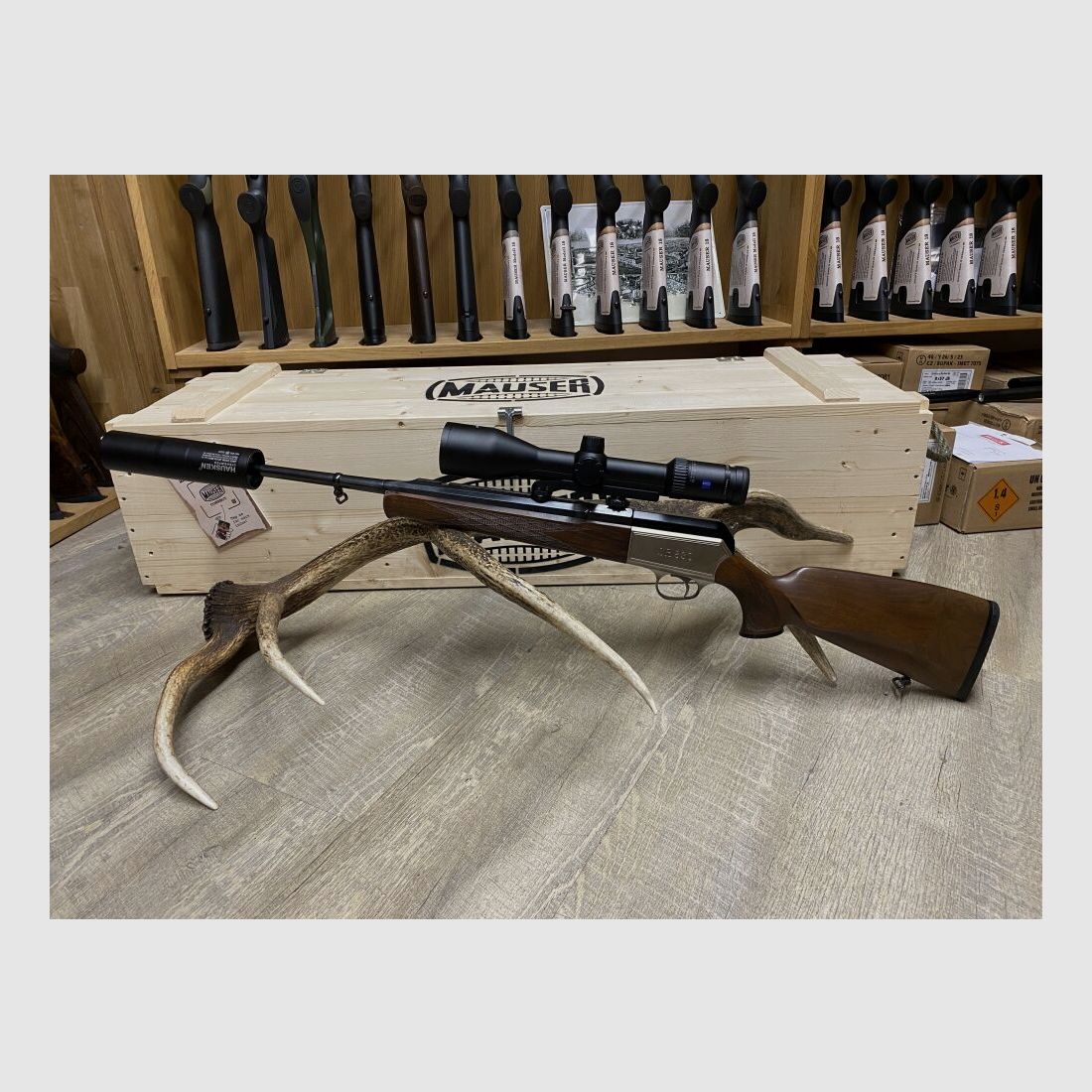 Blaser SR 830, with Zeiss Conquest V6 2.5-15x56