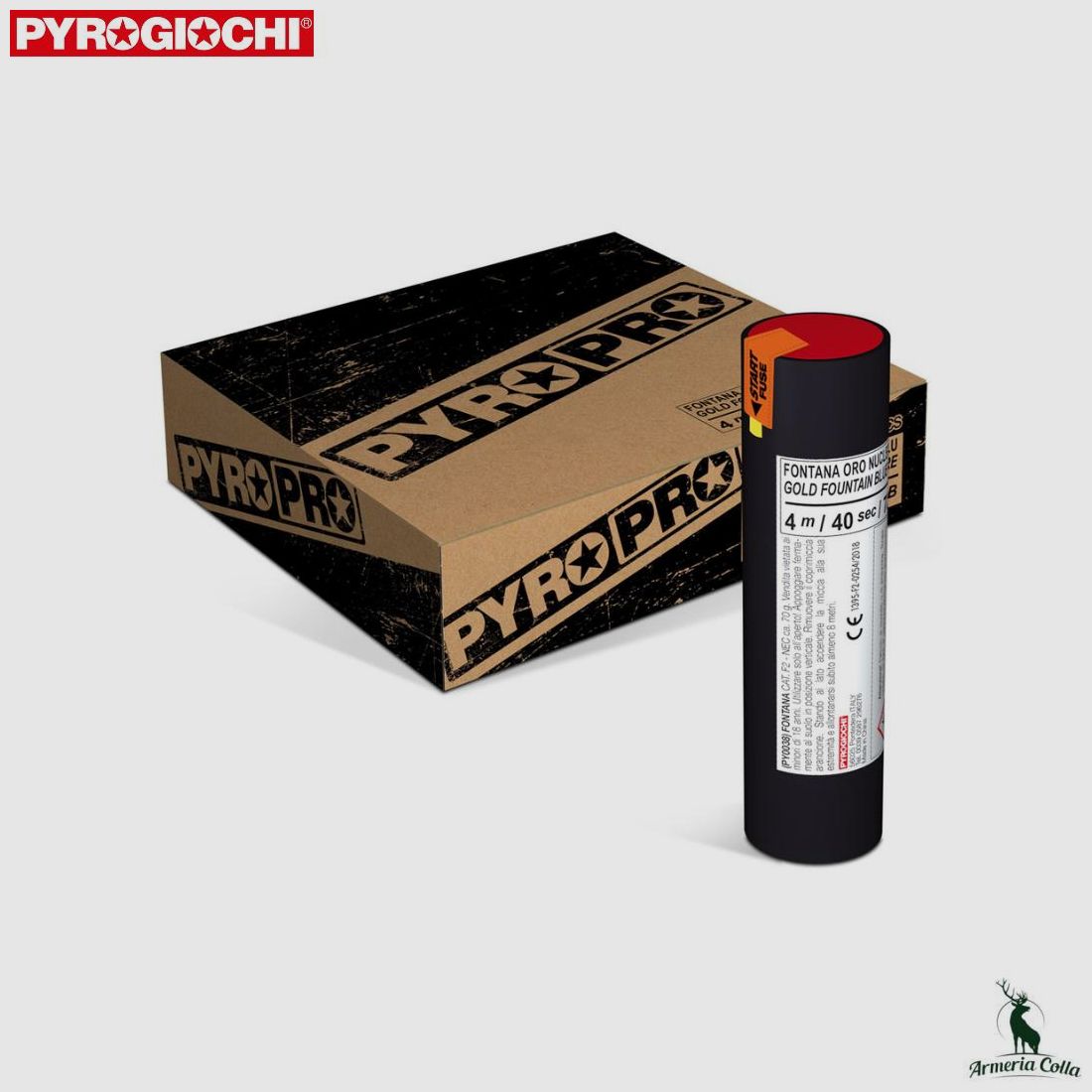 Pyrogiochi Fontana 4 Metry 40 Sekund col. Oro