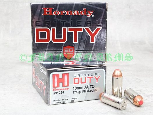 Hornady	 10mm AUTO Critical Duty 175gr. 20 Stück Staffelpreise