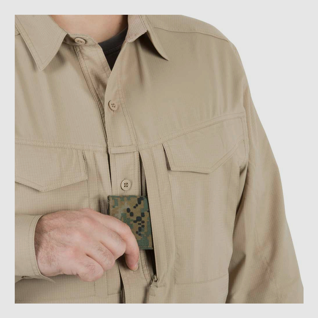 HELIKON-TEX DEFENDER Mk2 TROPICAL SHIRT SILVER MINK