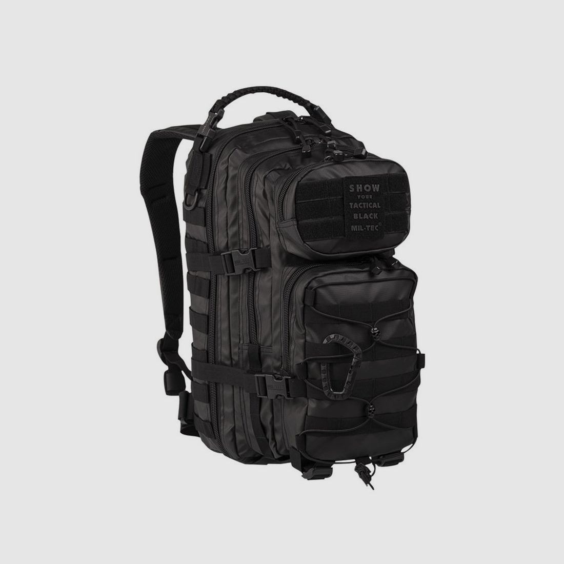Mil-Tec US Assault Pack Small Tactical Black kleiner Rucksack Daypack