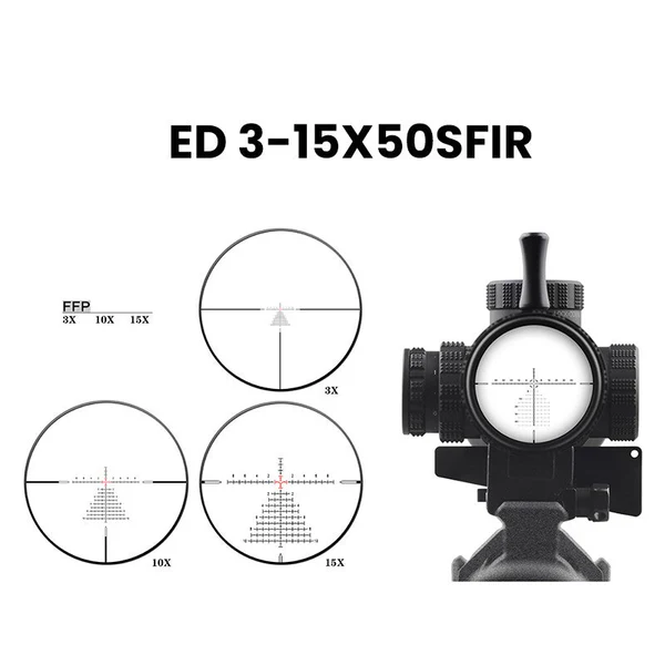 Zielfernrohr DISCOVERY OPTICS ED-LHT GEN2 3-15X50SFIR FFP-Z, Bild 7 von 7