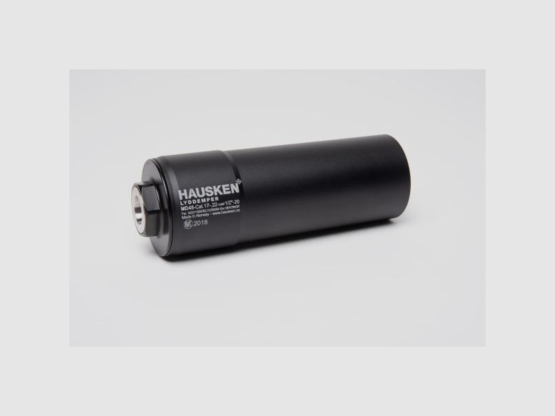 HAUSKEN Schalldämpfer f. EWB-Waffen MD45 -Aufsatz-SD .17-.22 Gewinde 18x1 (20+ dB)